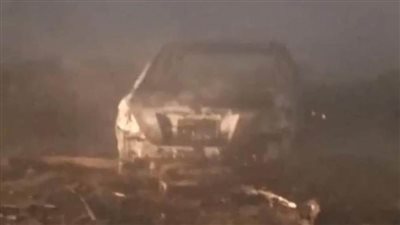 لجنة فنية لفحص أسباب حريق هائل اندلع بجراج سيارات في الخصوص