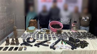 أجهزة الأمن تضبط  كميات من المواد المخدرة بحوزة عناصر إجرامية تقدر قيمتها  المالية بـ8 ملايين جنيه بالشرقية 