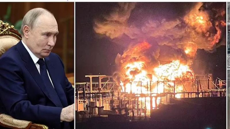 حريق مطار هيثرو وبوتين