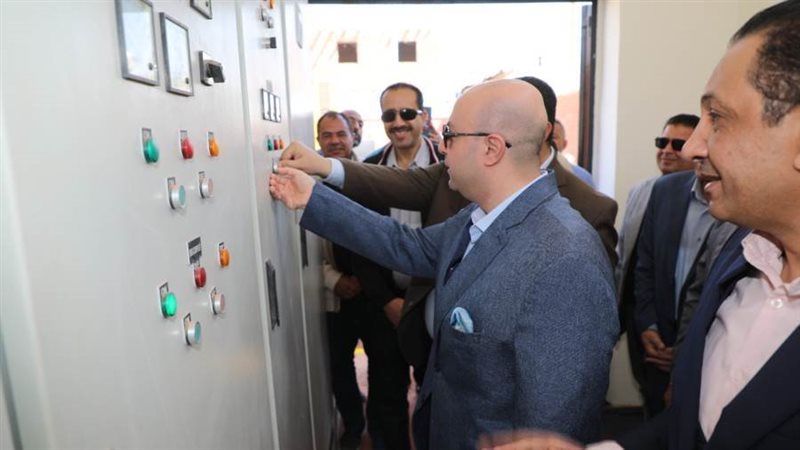 افتتاح محطة الصرف