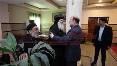 محافظ كفر الشيخ يستقبل وفد الكنيسة للتهنئة بعيد الفطر المبارك
