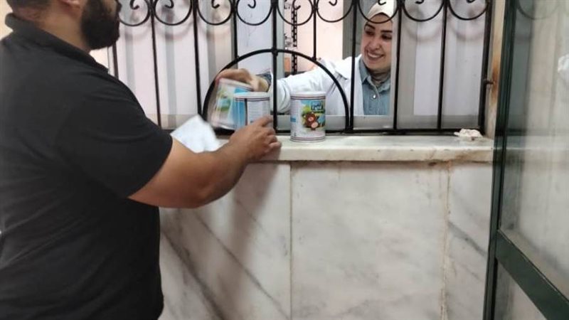 صرف اللبن المدعم