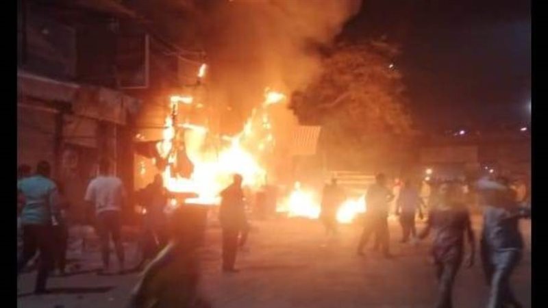 حريق بمطعم للمشويات