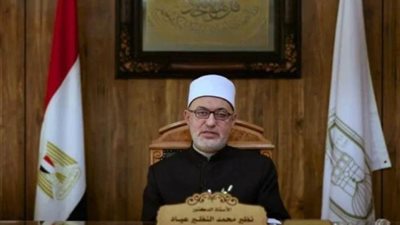 مفتي الجمهورية يهنئ الرئيس السيسي والأمتين العربية والإسلامية بحلول عيد الفطر