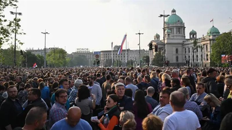 تظاهرات صربيا