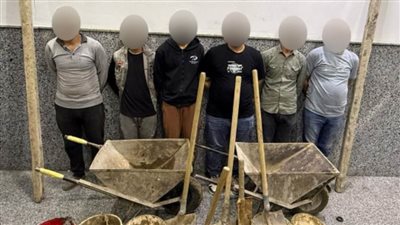 ضبط 6 أشخاص بالقاهرة لقيامهم بأعمال الحفر والتنقيب غير المشروع عن الآثار