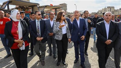 وزيرة التنمية المحلية ومحافظ القاهرة يتفقدان موقفي عبدالمنعم رياض والسيدة عائشة ومحطات الوقود