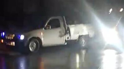 إعادة الحركة المرورية بالطريق الزراعي عقب انقلاب سيارة محملة بالمواد البترولية فى قها