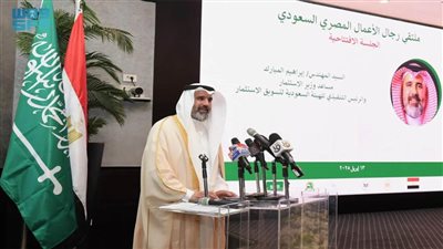 مساعد وزير الاستثمار السعودي: المملكة ومصر قادرتان على بناء منظومة استثمارية تكاملية   