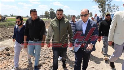 تفقد قطاع ربط طريق دسوق المزدوج الجديد بالطريق الفردي القديم