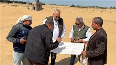 رئيس مركز بحوث الصحراء ونائبه يتفقدان مشاريع التنمية الزراعية بشمال سيناء