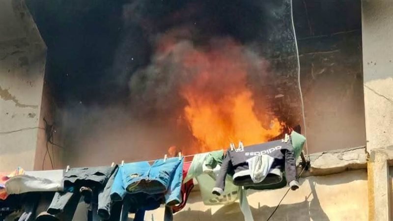 حريق بمدينة بورفؤاد