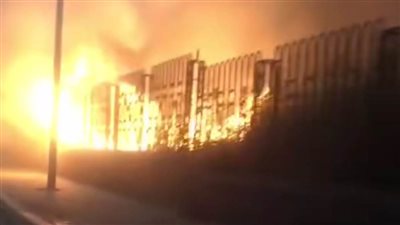  بالصور.. حريق داخل الجبانة الفاطمية بمدينة أسوان في ساعة مبكرة من صباح اليوم