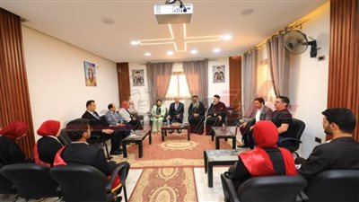وفد جامعة كفر الشيخ يزور كنيسة مارمينا والبابا كيرلس بكفر الشيخ