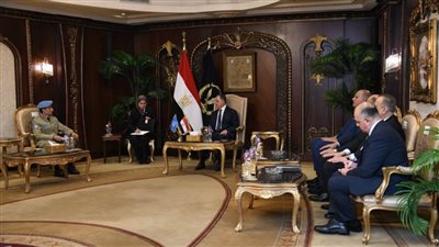 وزير الداخلية يستقبل المستشار  الشرطي لمنظمة الأمم المتحدة خلال زيارة رسمية للبلاد