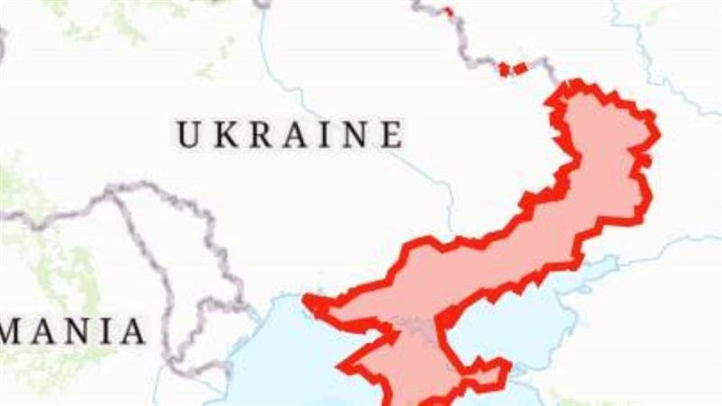 خريطة اوكرانيا الجديدة