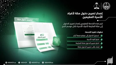 عاجل| تصريح دخول مكة المكرمة.. الرابط وخطوات الإصدار عبر « أبشر »