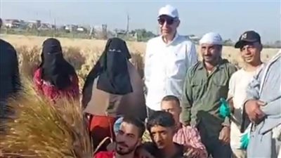 محافظ المنيا يشهد حصاد القمح بقرية التوفيقية ويؤكد: 