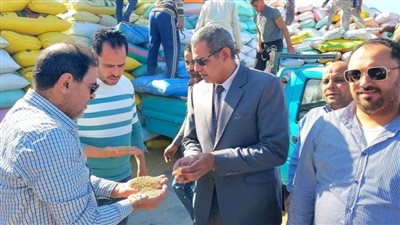وكيل تموين البحيرة يتفقد شون وصوامع القمح بالمحمودية ورشيد 