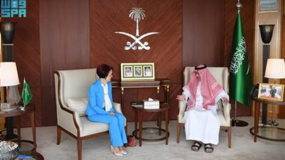 سفير المملكة لدى مصر يستقبل المديرة الإقليمية لبرنامج الأغذية العالمي  