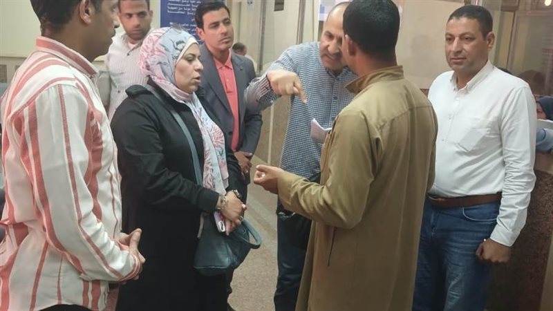 سكرتير بنى سويف يتابع