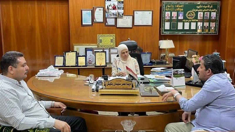 رئيس شركة مياه بني