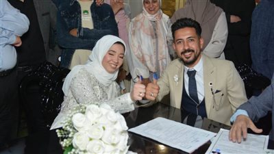 تهنئة بالزفاف السعيد لرضوى ومراد