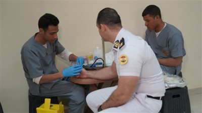 حملة للتبرع بالدم بمديرية أمن القاهرة