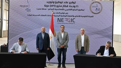 مدبولي يشهد توقيع اتفاقية عقد توطين وتوريد عدد 21 وحدة قطار 