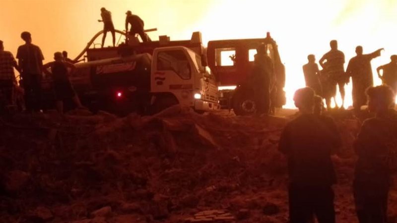 جانب من الحرائق