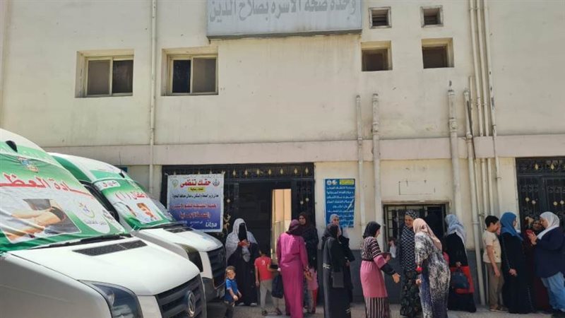 جانب من القافلة الطبية