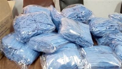 ضبط 2000 كمامة تسبب أضرارًا للمواطنين ببورسعيد