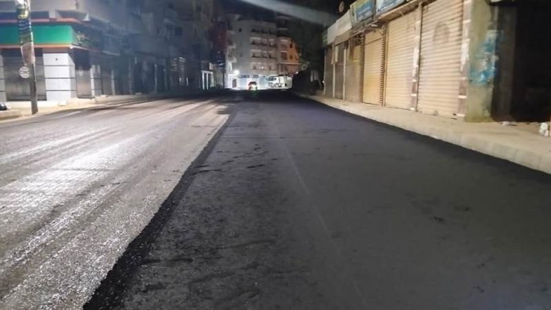 جانب من اعمال الرصف