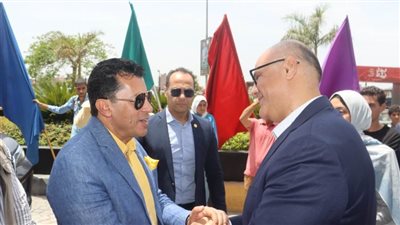 محافظ القليوبية يستقبل وزير الشباب والرياضة لبدء جولة تفقدية موسعة
