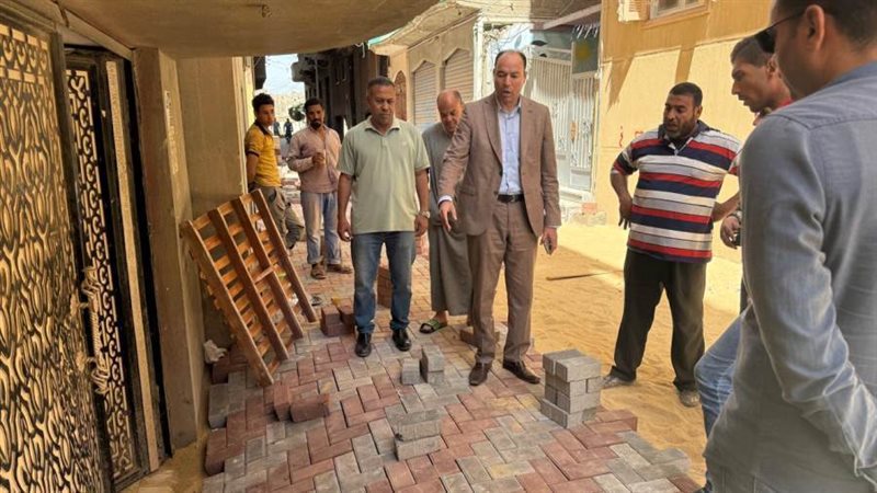 جانب من أعمال التركيب