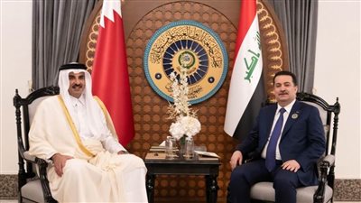 رئيس الوزراء العراقي يلتقي أمير قطر