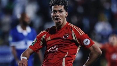 إمام عاشور يسجل هدف القلعة الحمراء الأول أمام البنك الأهلي بالدوري