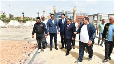 محافظ الدقهلية يتابع أعمال المرحلة الأولى لإنشاء نادي المنصورة فرع جمصة