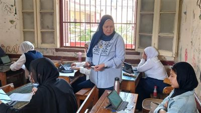 انتظام سير أعمال امتحانات نهاية الفصل الثاني لسنوات وصفوف النقل ببني سويف