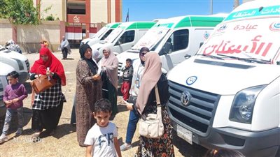 تقديم الخدمة الطبية لـ 1460 مواطنًا في قافلة طبية بمركز كفر سعد بدمياط
