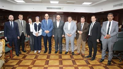 محافظ بني سويف يناقش مع وفد لجنة المشروعات الصغيرة بمجلس النواب التعاون