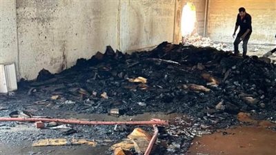 السيطرة على حريق بمخزن تابع لمصنع أسماك في بورسعيد.. صور 