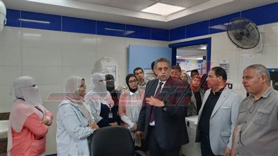 وكيل صحة كفر الشيخ يتفقد وحدة الحنفي الصحية استعدادًا لتجهيزها لاعتماد 