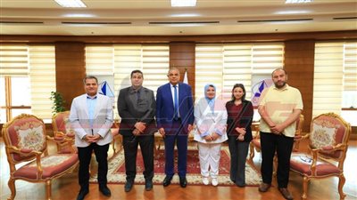 وفد جهاز المشروعات المتوسطة يزور جامعة كفر الشيخ 
