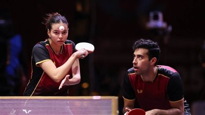 مريم الهضيبي ويوسف عبدالعزيز ضمن أفضل 20 ثنائيًا في العالم بعد التألق بمونديال تنس الطاولة