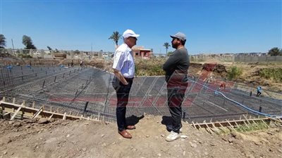  وكيل شباب بكفر الشيخ يتفقد الأعمال الإنشائية بحمام السباحة الأولمبي