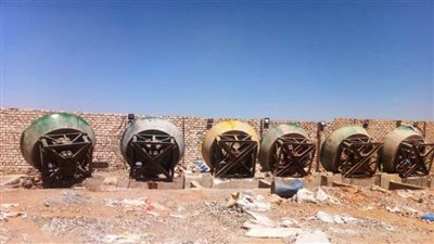 محافظة أسوان إزالة 50 طاحونة وكسارة خاصة بالذهب بنطاق قرى عنيبة وخريت