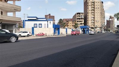  بالصور.. رصف شارع نادي بلدية المحلة الكبرى في الغربية