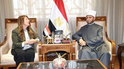 وزير الأوقاف يستقبل السفيرة الأمريكية لدى مصر