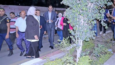 محافظ سوهاج يتفقد شارع أسيوط/ سوهاج بعد انتهاء أعمال التطوير والتجميل